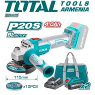 Անկյունային հղկող մեքենա (ԱՀՄ) - Բալգարկա մարտկոցով 20 Վ 2 հատ 4Ա/Ժ