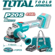 Անկյունային հղկող մեքենա (ԱՀՄ) - Բալգարկա մարտկոցով 20 Վ 2 հատ 4Ա/Ժ