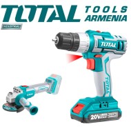 Անկյունային Հղկող Մեքենա և պտուտակադարձիչ 20 վ/4 Ա