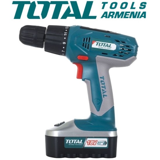 Cordless Drill - Screwdriver / 18V / 1.2A / 16Nm 