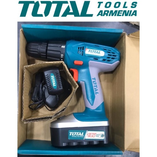 Cordless Drill - Screwdriver / 18V / 1.2A / 16Nm 