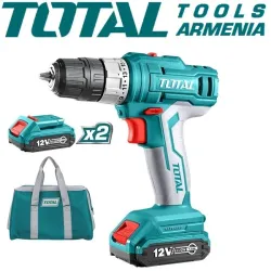 Դռել - պտուտակահան մարտկոցով 12 Վ, 1.5 Ա * ժ,  25 Նմ + 1 մարտկոց