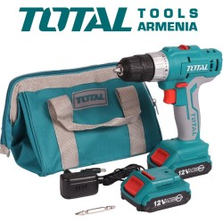 Դռել - պտուտակահան մարտկոցով 12 Վ, 1.5 Ա * ժ,  25 Նմ + 1 մարտկոց