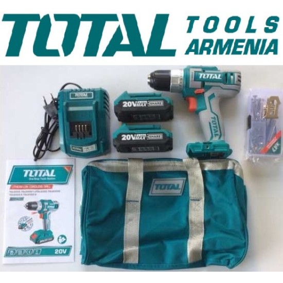 Դռել - պտուտակահան մարտկոցով / 20Վ / 2Ա / 45 Նմ / +1 Մարտկոց / Արտադրական / INDUSTRIAL