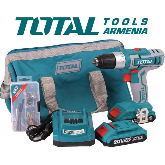 Դռել - պտուտակահան մարտկոցով / 20Վ / 2Ա / 45 Նմ / +1 Մարտկոց