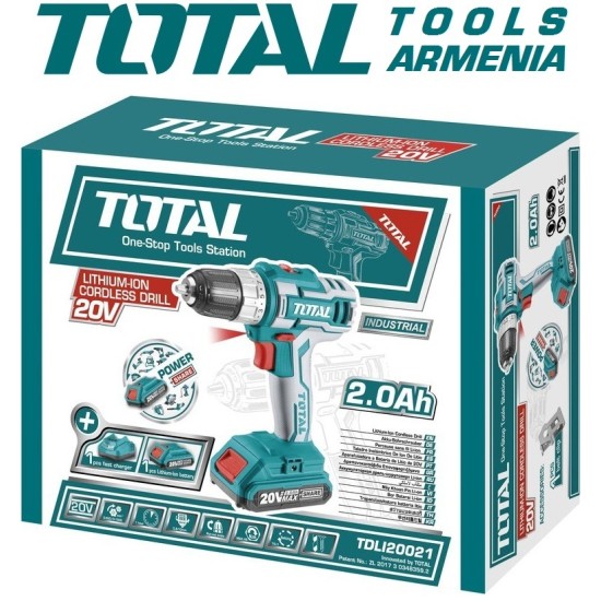 Դռել - պտուտակահան մարտկոցով / 20Վ / 2Ա / 45 Նմ / Արտադրական / INDUSTRIAL