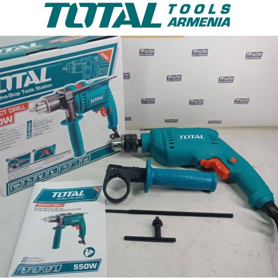 Electric Impact Drill /  550 W / 0–3000 rpm / 13 mm / 43200 bpm