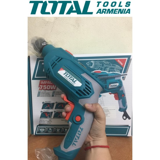 Electric Impact Drill /  750 W / 0–3000 rpm / 13 mm / 48000 bpm