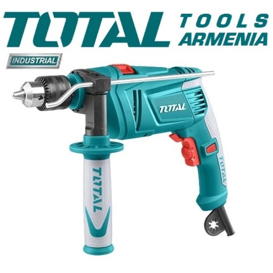 Electric Impact Drill/850 W/0–2700 rpm/13 mm/43200 bpm/INDUSTRIAL