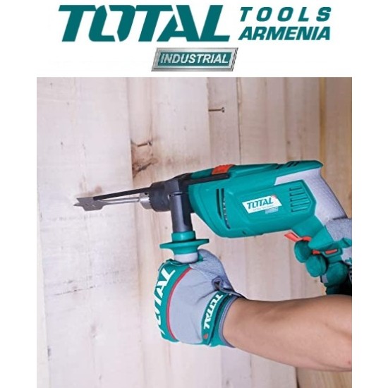 Electric Impact Drill/850 W/0–2700 rpm/13 mm/43200 bpm/INDUSTRIAL