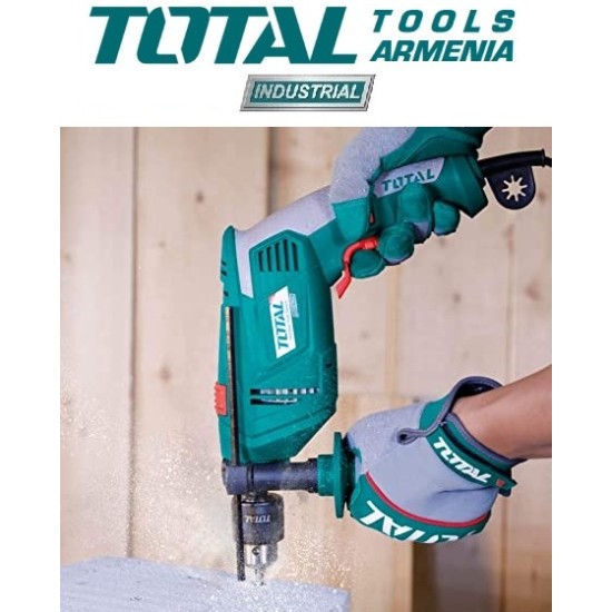 Electric Impact Drill/850 W/0–2700 rpm/13 mm/43200 bpm/INDUSTRIAL