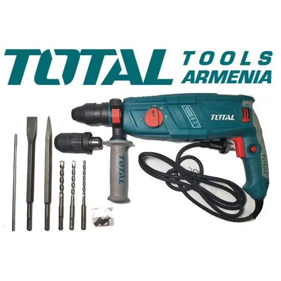 Էլեկտրական հորատիչ (Պերֆերատոր)  / SDS Plus / 800 Վատտ / 2,5 ջոուլ /  + Արագսեղմվող պատրոն 13 մմ