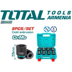 8 հատ 3/4" հարվածային վարդակների հավաքածու