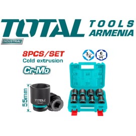 8 հատ 3/4" հարվածային վարդակների հավաքածու