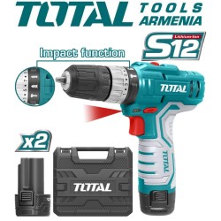 Հարվածային պտուտակադարձիչ (դռել) մարտկոցով 12Վ / 1.5Ա