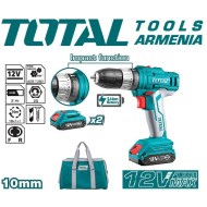 Հարվածային գայլիկոնիչ (դռել)  - պտուտակահան մարտկոցով 12 Վ/1.5Ա/ 25 Նմ + 1 մարտկոց