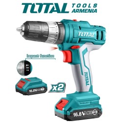 Հարվածային գայլիկոնիչ (դռել) - պտուտակահան մարտկոցով 16,8Վ/1,5Ա/ 28 Նմ  + 1 մարտկոց