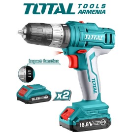Cordless Impact Drill- Screwdriver 16,8V/1,5A/28Nm  +1 battery