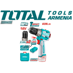 Կոմպակտ առանց խոզանակ անլար հարվածային պտուտակադարձիչ 16 Վ