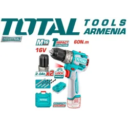 Կոմպակտ առանց խոզանակ անլար հարվածային պտուտակադարձիչ 16 Վ