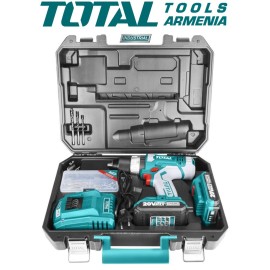 Cordless Impact Drill- Screwdriver / 20V / 2A / 55Nm /+1 Battery / INDUSTRIAL