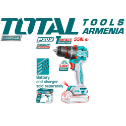 Կոմպակտ առանց խոզանակ անլար հարվածային պտուտակադարձիչ 20 Վ