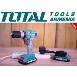 Cordless Impact Drill- Screwdriver / 20V / 2A / 60Nm / + 2 Battery