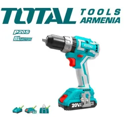 Հարվածային գայլիկոնիչ (դռել) - պտուտակահան մարտկոցով / 20Վ / 2Ա / 60 Նմ / + 2 Մարտկոց