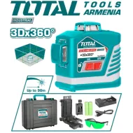 3D լազերային հարթաչափ բոլոր գծերով կանաչ