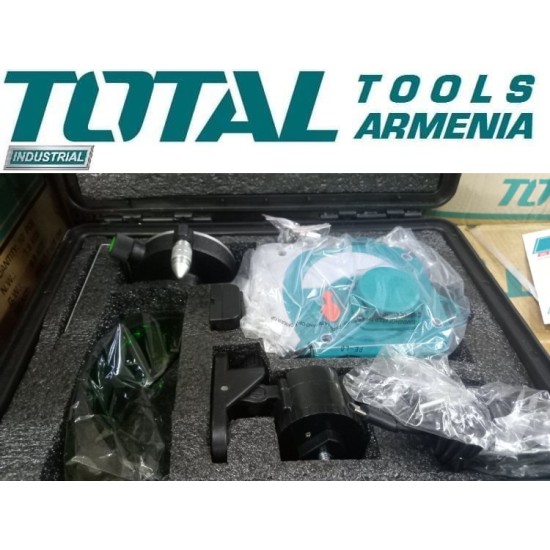 3D լազերային հարթաչափ բոլոր գծերով կանաչ