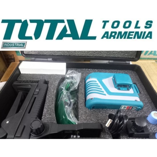 3D լազերային հարթաչափ բոլոր գծերով կանաչ