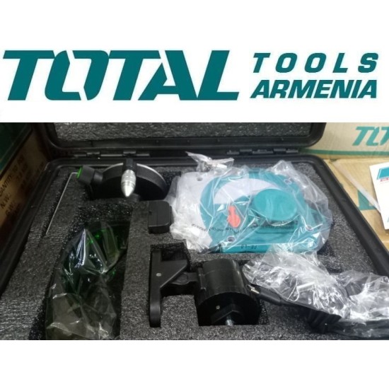 3D լազերային հարթաչափ բոլոր գծերով կանաչ