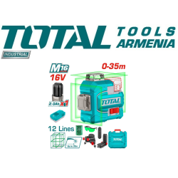 Անլար 3D լազերային մակարդակ 16 Վ