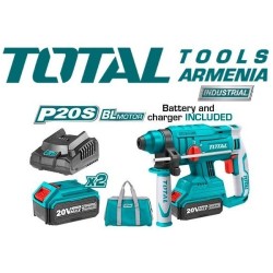 Հորատիչ (Պերֆերատոր) մարտկոցով / Անխոզանակ Շարժիչ / 20Վ /4Ա / 1.7 ջոուլ / Արտադրական / INDUSTRIAL