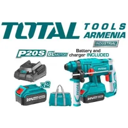 Հորատիչ (Պերֆերատոր) մարտկոցով / Անխոզանակ Շարժիչ / 20Վ /4Ա / 1.7 ջոուլ / Արտադրական / INDUSTRIAL