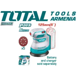 օրբիտրալ հղկող մեքենա մարտկոցով  20 Վ