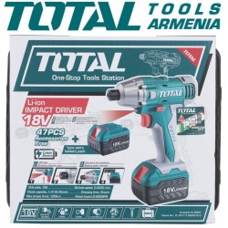 Հարվածային գայկավյորտ մարտկոցով 18 Վ/1,5 Ա/120 Նմ + 1 մարտկոց