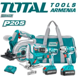 Անլար գործիքների հավաքածու 20 Վ, 4Ա