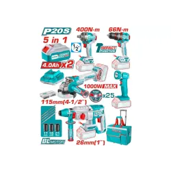 Լիթիում - իոնային համակցված արդյունաբերական հավաքածու 5 հատ  TCKLI20592