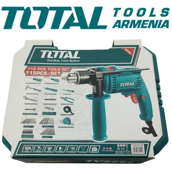 Կենցաղային գործիքների հավաքածու 115 հատ (680 Վտ)