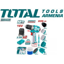 Պտուտակադարձիչ մարտկոցային խոզանակների հավաքածույով