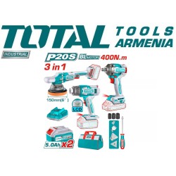 Կոմբո հավաքածու մարտկոցային գայկավյորտ, փայլեցնող սարք, տեխնիկական ֆեն