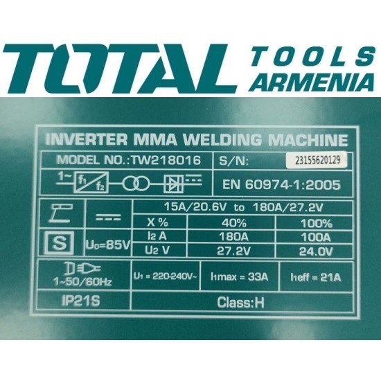 Ինվենտորային Եռակցման մեքենա  MMA 180A IGBT