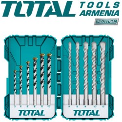 Բետոնի և SDS plus հարվածային գայլիկոնների հավաքածու 11 հատ