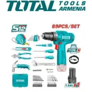 Գործիքների հավաքածու հարվածային Գայլիկոն-պտուտակահան 89 հատ
