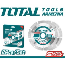 Ալմաստե սեգմենտային սկավառակների հավաքածու 115 x 22,22 մմ 2 հատ