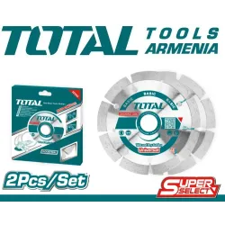 Ալմաստե սեգմենտային սկավառակների հավաքածու 115 x 22,22 մմ 2 հատ