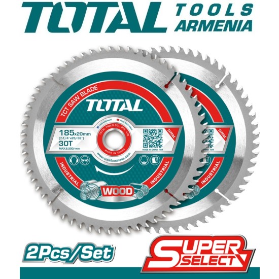 Set of saw blades for wood 2pcs