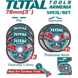 Կտրող և հղկվող սկավառակների հավաքածու 5 հատ