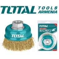 Մետաղական խոզանակ ՝ բաժակով 100 մմ 